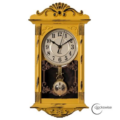 Clockswise Vintage Grandfather-Style Wall Clock Image 1