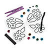 Clothespin Butterfly Magnet Craft Kit - Makes 12 Image 1