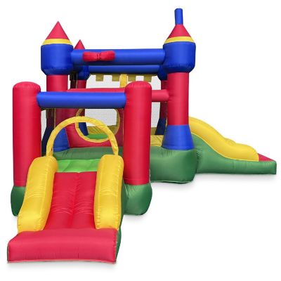 Cloud 9 Castle Bounce House with Two Slides and Blower, Inflatable Bouncer for Kids Image 3