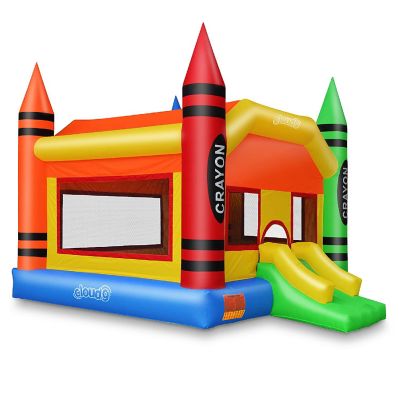 Cloud 9 Crayon Theme Bounce House Jumper Castle Bouncer Inflatable with Blower Image 1
