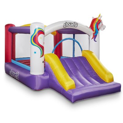 Cloud 9 Unicorn Bounce House with Slide and Blower Inflatable Bouncer with Bag Image 1