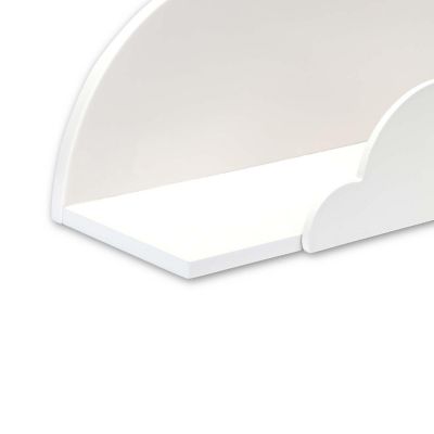 Cloud-Shaped 8.75x24 Wooden Shelf Decor Image 3