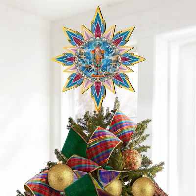 Coastal Nutcracker Tree Topper Wooden Decor by G. Debrekht Image 1
