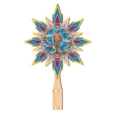 Coastal Nutcracker Tree Topper Wooden Decor by G. Debrekht Image 3