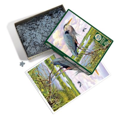 Cobble Hill 1000 Piece Puzzle: Heron - Reference Poster Included Image 2