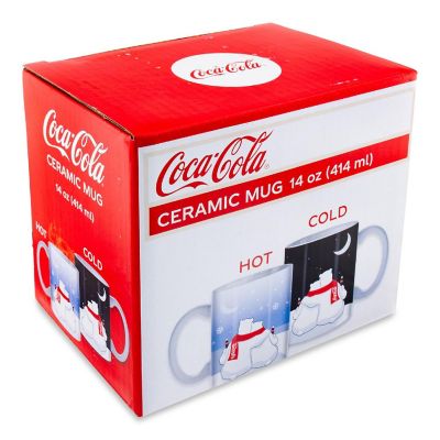 Coca-Cola Holiday Polar Bears Heat-Reveal Ceramic Mug  Holds 14 Ounces Image 1
