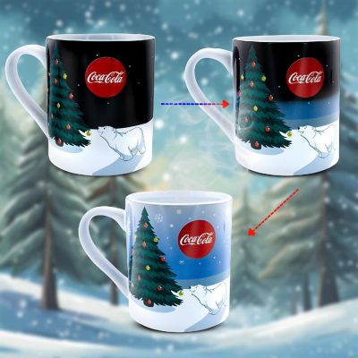 Coca-Cola Holiday Polar Bears Heat-Reveal Ceramic Mug  Holds 14 Ounces Image 2