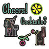Cocktail Party Cutouts - 6 Pc. Image 1