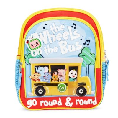 Cocomelon Wheels on the Bus 12 Inch Kids Backpack Image 1