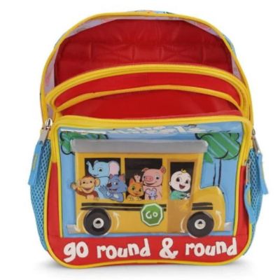 Cocomelon Wheels on the Bus 12 Inch Kids Backpack Image 1