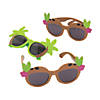 Coconut & Palm Tree Luau Sunglasses - 12 Pc. Image 1