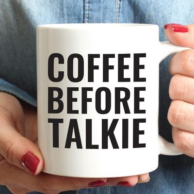 Coffee Before Talkie ceramic mug Image 1