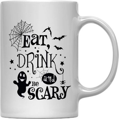 Coffee Mug Eat Drink and be Scary Ghost Image 3