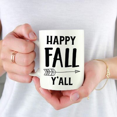 Coffee Mug Happy Fall Y'all Tribal Arrow Image 1