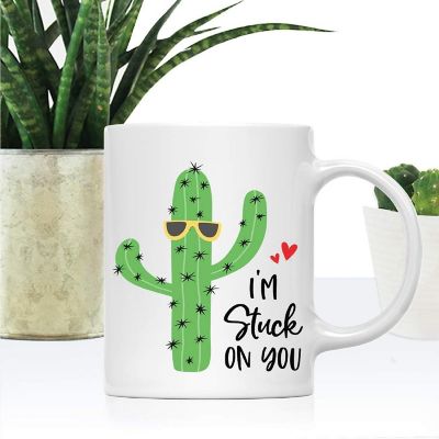 Coffee Mug I'm Stuck On You, Cactus With Image 1
