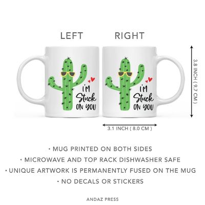 Coffee Mug I'm Stuck On You, Cactus With Image 2