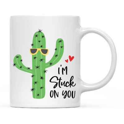 Coffee Mug I'm Stuck On You, Cactus With Image 3