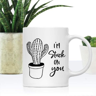 Coffee Mug I'm Stuck On You, Cactus Image 1