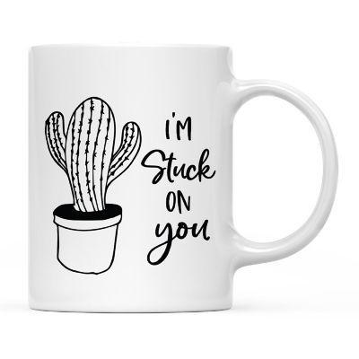 Coffee Mug I'm Stuck On You, Cactus Image 3
