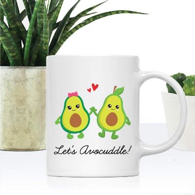 Coffee Mug Let's Avocuddle!, Avocado Image 1