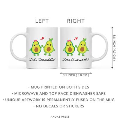Coffee Mug Let's Avocuddle!, Avocado Image 2