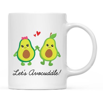 Coffee Mug Let's Avocuddle!, Avocado Image 3