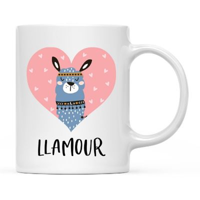 Coffee Mug Llamour, Heart Llama Image 3