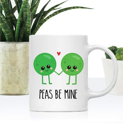 Coffee Mug Peas Be Mine, Pea Image 1