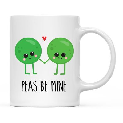 Coffee Mug Peas Be Mine, Pea Image 3
