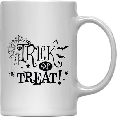 Coffee Mug Trick or Treat Spiderweb Image 3