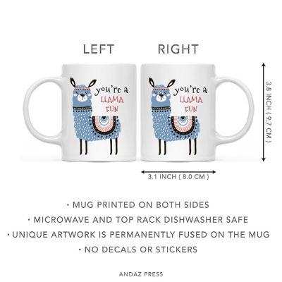 Coffee Mug Valentine, You're A Llama Image 2
