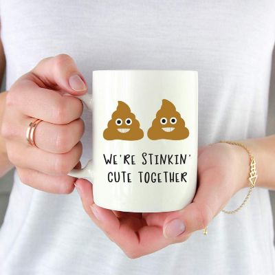 Coffee Mug We're Stinkin' Cute Together Image 1
