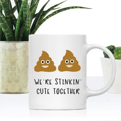 Coffee Mug We're Stinkin' Cute Together Image 1