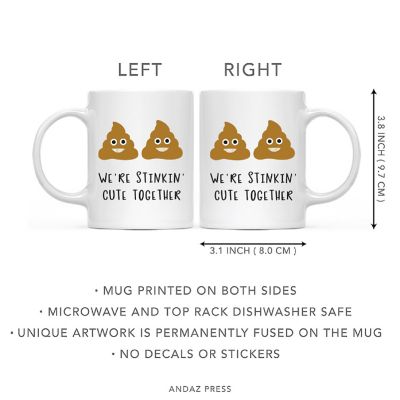 Coffee Mug We're Stinkin' Cute Together Image 2