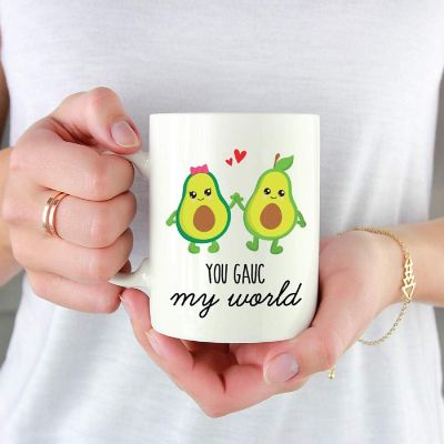 Coffee Mug You Gauc My World, Avocado Image 1