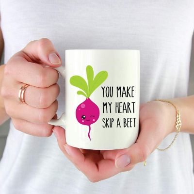 Coffee Mug You Make My Heart Skip A Beet Image 1