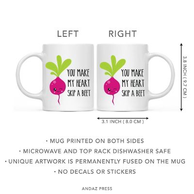 Coffee Mug You Make My Heart Skip A Beet Image 2