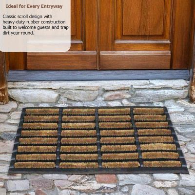 Coir Bristles Shoe and Boot Scraper Rug Image 1