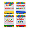 Color Brick Bracelet Valentine Exchanges with Card for 24 Image 1