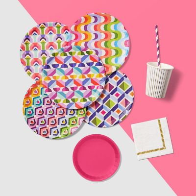 Color Me Crazy Large Plates -10/Pack - 10 Pieces Image 2