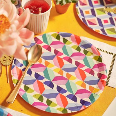 Color Me Crazy Large Plates -10/Pack - 10 Pieces Image 3