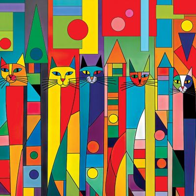 Color Me Wild - The Prowl Between Patterns 500 Piece Jigsaw Puzzle Image 2