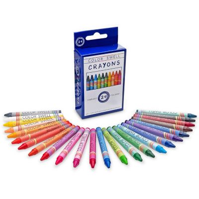 Color Swell Bulk Crayons Packs - 10 Boxes of 24 Vibrant Colored Crayons Image 3