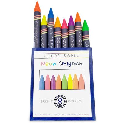 Color Swell Neon Crayons, 4 Packs Image 1