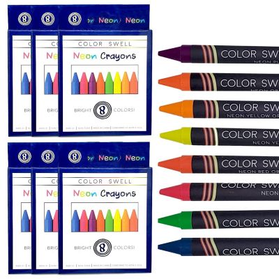 Color Swell Neon Crayons 6 pack Image 1
