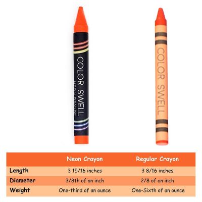 Color Swell Neon Crayons 6 pack Image 3