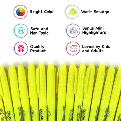 Color Swell Yellow Highlighters 96 Pack Image 1