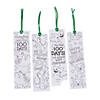 Color Your Own 100th Day of School Bookmarks - 12 Pc. Image 1