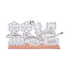 Color Your Own 3D Spring Garden Craft Kit - Makes 12 Image 1