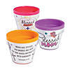 Color Your Own Blessed Mom Flower Pots - 12 Pc. Image 1